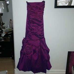 Purple Violet Prom Bridesmaid Dress